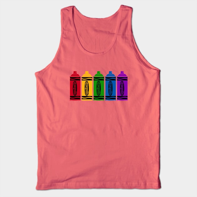 GRAFFITI SPRAYOLA Tank Top by ROBZILLA